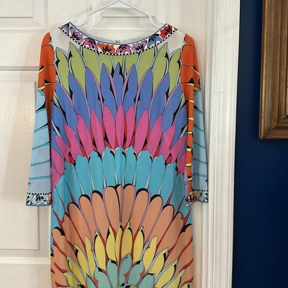 NWOT Women’s Averardo Bessi Italian Retro Floral Sheath Dress Size 10 - Picture 2 of 9